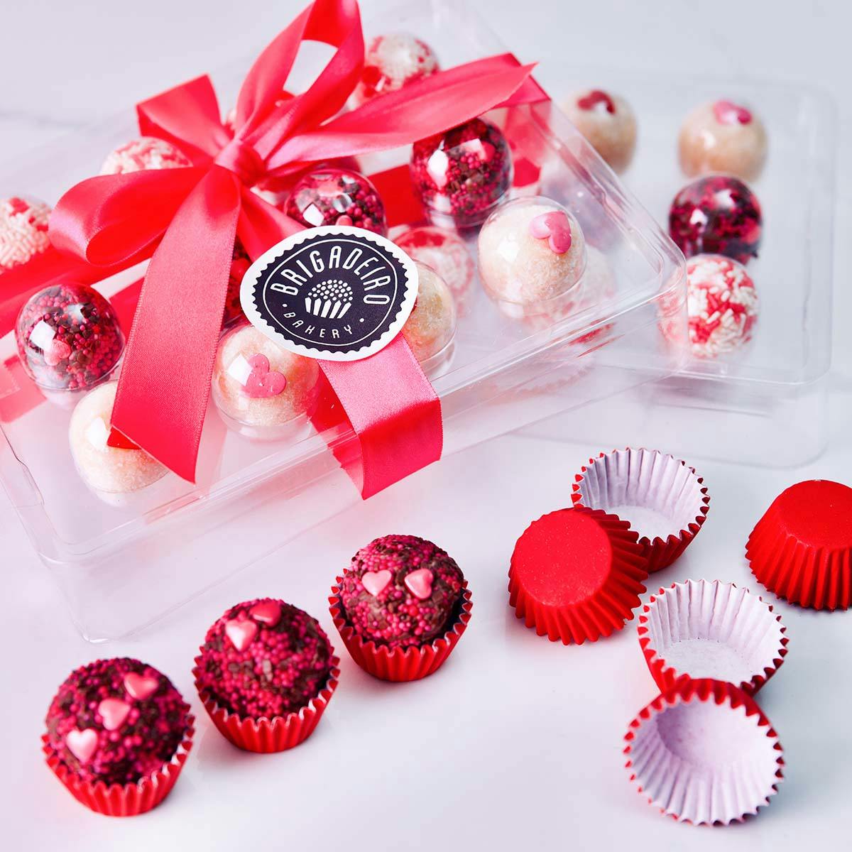 Valentine’s Day Brigadeiros - Box of 24 by Brigadeiro Bakery - Goldbelly